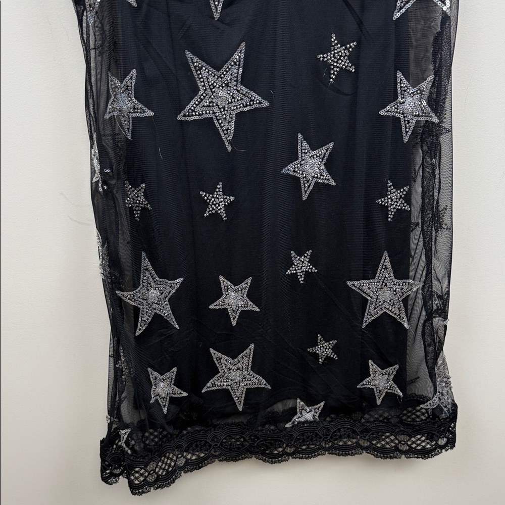 SISTER JANE Mesh Dress With Sequin And Beaded Star Patches - Picture 13 of 13